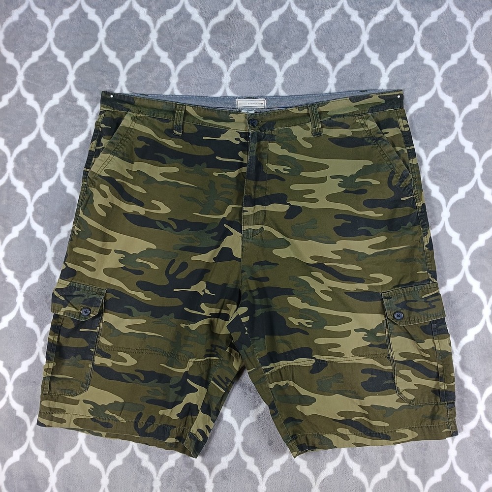 Alexander Julian Camo Cargo Shorts Men Size 44 Green Military Utility Cotton